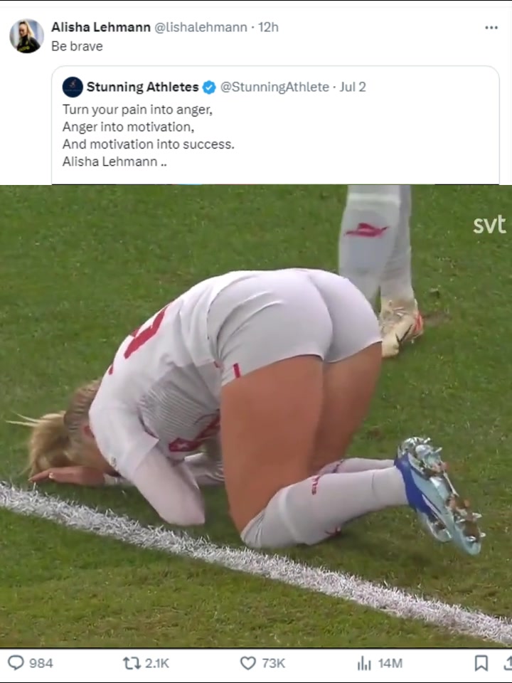 美女球员莱曼转发自己受伤跪地视频，网友质